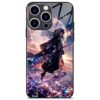 Capa de telefone moderna de anime estética para iPhone 17 Pro Max, estampa exclusiva de arte de mangá, amortecedor de silicone leve ao toque macio