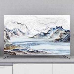 Capa de TV Cobertura contra poeira para TV interna 32-80 polegadas Capas de televisão/computador para pendurar/desktop/protetor de tela curva Fabic para LCD, LED, capas planas de monitor de