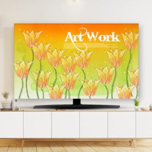 Capa de TV para tela de TV, capa contra poeira universal para ambientes internos de 32 a 80 polegadas, capas de monitor para LCD, LED, pendurar em casa, mesa, tela curvada, pano à prova de poeira