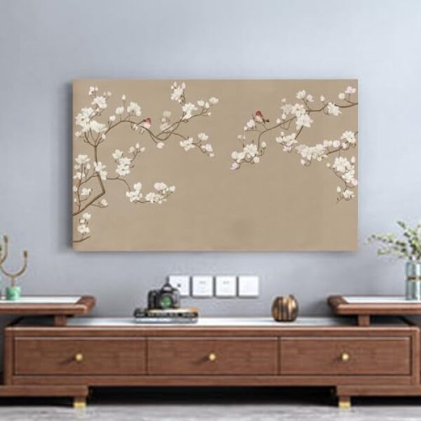 Capa de TV para televisões/computador Capa contra poeira estampa floral interior quarto sala de estar 32 polegadas - 80 polegadas LCD/LED protetor de tela de TV universal multifunções capas-flor-11#||