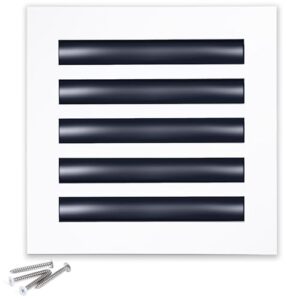 Capa de ventilação AC moderna 10x10 – Grade decorativa para registro de saída de ar, difusor de ranhura linear, fluxo de ar ajustável, operação silenciosa, tampa de ventilação HVAC para teto, parede e