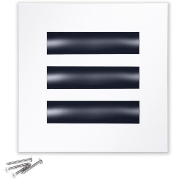 Capa de ventilação AC moderna 6x6 – Grade decorativa para registro de saída de ar, difusor de ranhura linear, fluxo de ar ajustável, operação silenciosa, tampa de ventilação HVAC para teto, parede e