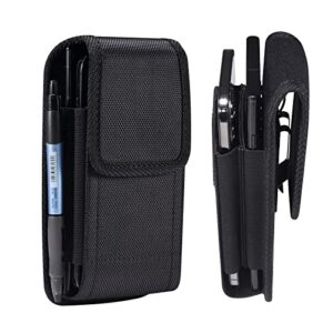 Capa dupla para celular com 2 suportes para cinto para iPhone 16 Pro Max 15 Pro Max 14 Plus Samsung Galaxy S25 Ultra S24 FE S23 Ultra S22 Plus A16 A36 A15 A14 A03s A42 Moto G Play 2024 G Power 2025