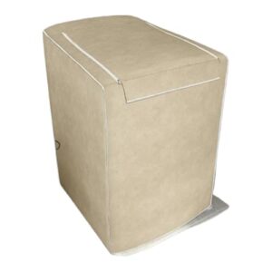 Capa ImpermeáVel Para Lavadora Com Abertura Superior E ZíPer, Modelo Lisa Para 8 A 15kg, Capa Protetora PráTica(Bege 7-9kg COURINO)