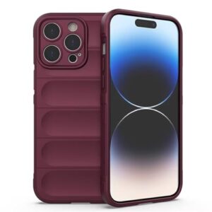 Capa macia de silicone antiforro à prova de choque para iPhone 17 Air, absorção de impacto