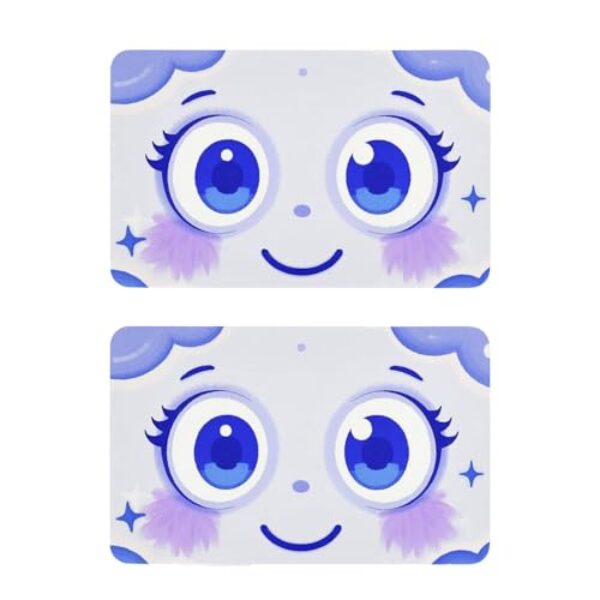 Capa magnética decorativa roxa fofa de desenhos animados com olhos grandes capa magnética reutilizável para geladeira painel de capa de lava-louças decoração de férias Cubierta para lavavajillas 10 x