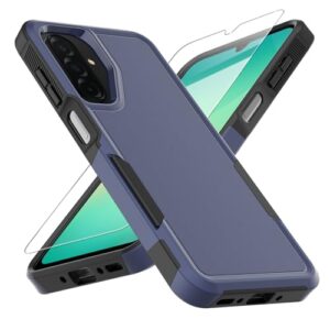 Capa para celular Galaxy A17 5G, [testada contra queda de grau militar] com protetor de tela, capa protetora de camada dupla para celular resistente, antiderrapante, à prova de choque, capa robusta