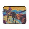 Capa para laptop 13-14 polegadas concisa bolsa de transporte cowboy ocidental com zíper para viagem de trabalho
