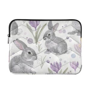 Capa para laptop de 13 a 14 polegadas com forro macio bolsa para laptop pasta puple lírio Calla capa de computador com zíper para homens mulheres latitude laptop case