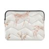 Capa para laptop de 13 a 14 polegadas de poliéster, bolsa para laptop, pasta, ouro rosa, Natal, veado, tablet, pasta, bolsa de transporte para laptop