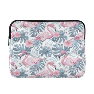 Capa para laptop flamingo rosa tropical 15,6 polegadas, proteção abrangente, bolsa para computador masculina