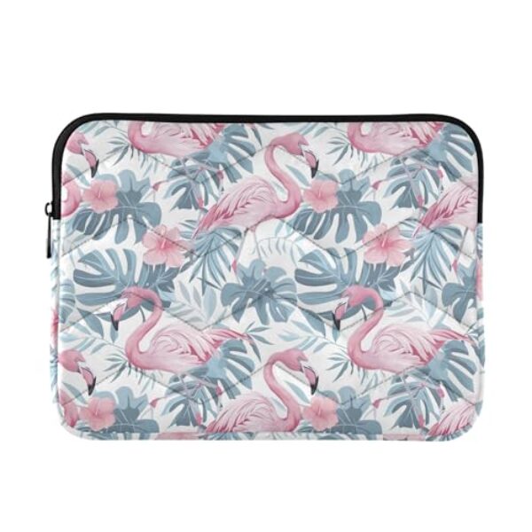 Capa para laptop flamingo rosa tropical 15,6 polegadas, proteção abrangente, bolsa para computador masculina
