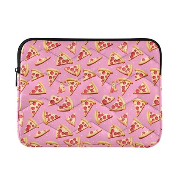 Capa para laptop Pink Pizza, capa de laptop 15,6, bolsas para laptop masculinas, bolsa de laptop de 16 polegadas para laptops