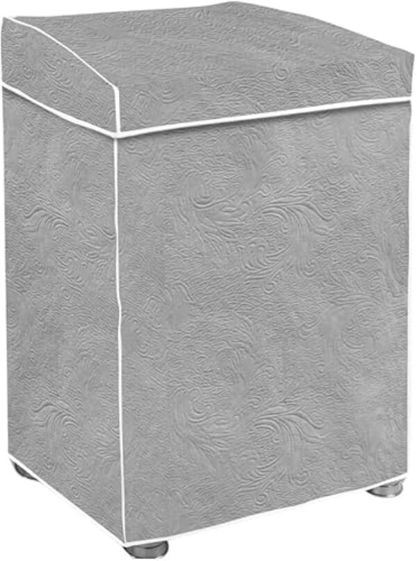 "Capa Para Maquina De Lavar Brastemp Eletrolux Consul 07Kg 08Kg 09Kg 10Kg 11Kg12Kg 13Kg 14Kg 15Kg 16Kg 17Kg Impermeável Forrada Com Elástico Traseiro Proteção UV Material Super Resistente " (Cinza, P)