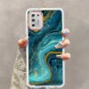 Capa para Moto G Stylus 2021 4G (não para 5G), Ripple Agate Marble Pattern Hard PC Soft TPU Bumper Slim Rugged Anti-Scratch à prova de choque, proteção contra quedas de grau militar para Moto G Stylus