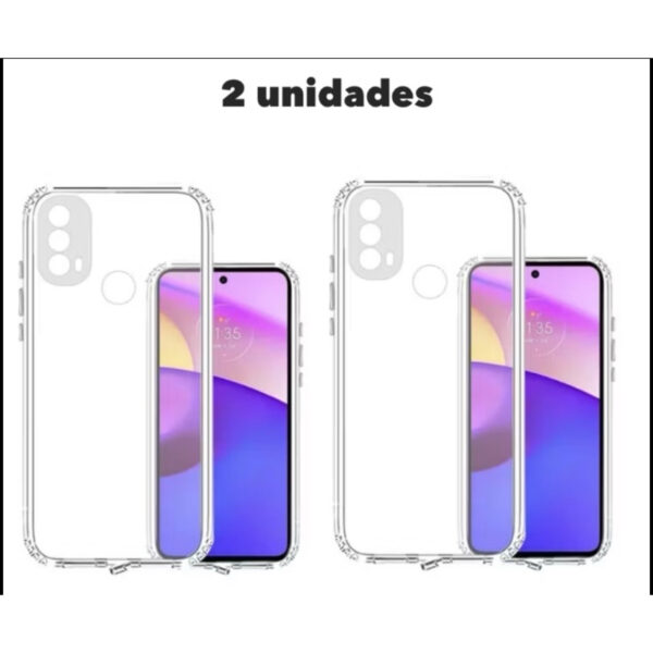 Capa para Moto Moto E30/ E40 Case Anti Shock Transparente