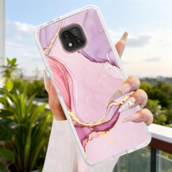 Capa para Motorola Moto G Power 2021, capas para Moto G Power 2021, capa protetora para Moto G Power 2021, 6,6 polegadas, 2021, ouro rosa