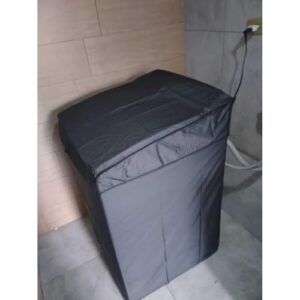 Capa Para Máquina De Lavar Roupa Com Viés 8kg a 15kg (Preto viés preto)