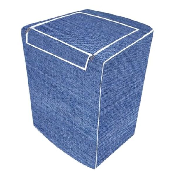 Capa para Máquina de Lavar Roupas, Abertura Superior, Material PVC e Polipropileno, Cinza, Tamanho M, 64x89cm