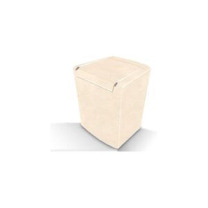 Capa para Máquina de Lavar Roupas, Poliéster e PVC, Tamanho G, com Zíper, Bege, 66x80x66cm, para Electrolux, Mabe, GE, Continental 10-16kg