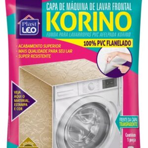 Capa para Máquina Korino Bege - Modelo Carga Frontal | Plast Leo (Ref.:740-F-BG)