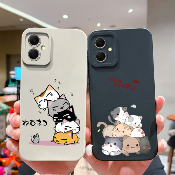 Capa Para samsung a06 Gato Fofo Astronauta Abacate Proteção De Câmera Anti-Queda Silicone À Prova De Choque Moda Traseira De Alta Qualidade galaxy a06 Pára-Choques