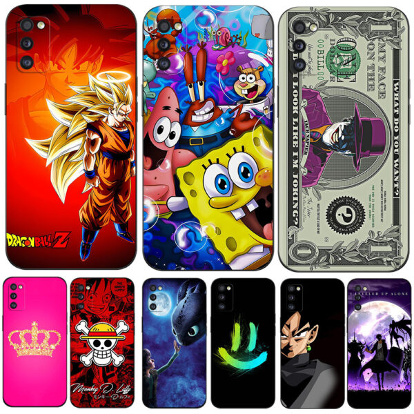 Capa Para Samsung Galaxy A41 Caso 6.1 Polegada Silicone Macio De Telefone A41 GalaxyA41 A 41 A415 Preto tpu Moda Dragon