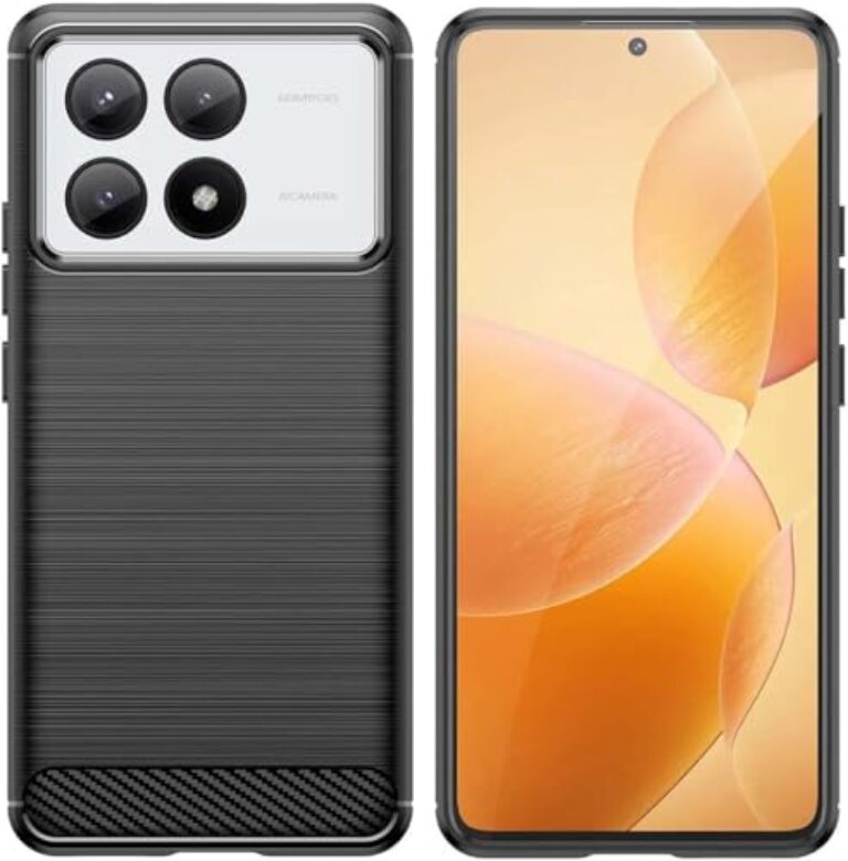 Capa Para Xiaomi Mi Poco X6 Pro 5G (Tela 6.67) Carbon Fiber Leve Fina Maleável (Preto)