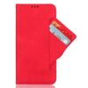 Capa para Xiaomi Poco C71 4G,PU couro Flip caso de telefone com fendas móveis do cartão.Projeto do suporte,proteção contra quedas-Red