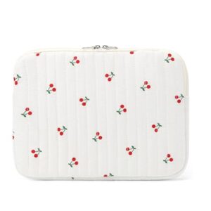 Capa protetora fofa floral para laptop de 13 a 15,6 polegadas acolchoada para laptop para MacBook