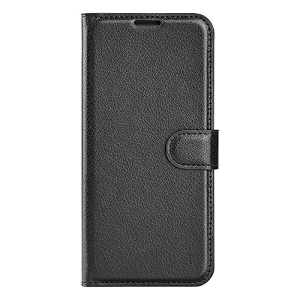 Capa protetora para Motorola Moto G86 Power, couro PU com suporte para cartão de crédito, carteira fina com suporte, capa protetora para Moto G86 5G (preta, para Moto G86 5G)