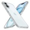 Capa protetora premium de gel – Capa fina à prova de choque compatível com iPhone 12, 13, 14, 15, 16 e Pro/Pro Max, transparente