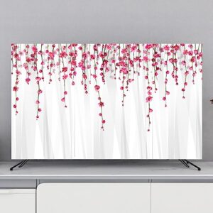 Capas de TV Pano de Cobertura contra Poeira de TV 32-80 polegadas Interior Universal TV LCD LED Monitor Protetor de Tela de Plasma Curvo Montado na Parede Sala de Estar Quarto Arte Decoração-Padrão-5|