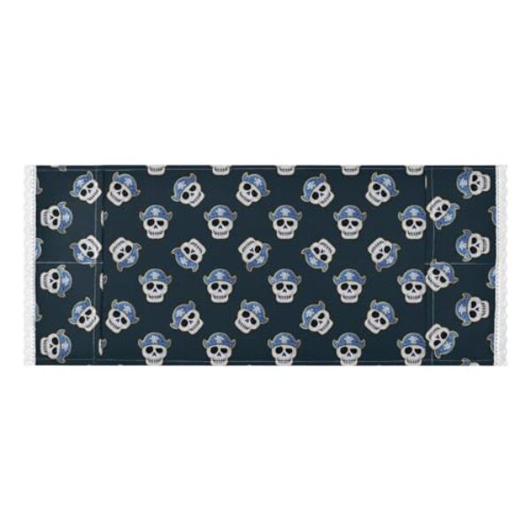 Capa superior para máquina de lavar roupa com borda de renda azul marinho com borda de renda com bolsa lateral resistente para máquina de lavar roupa tapete protetor superior para máquina de lavar