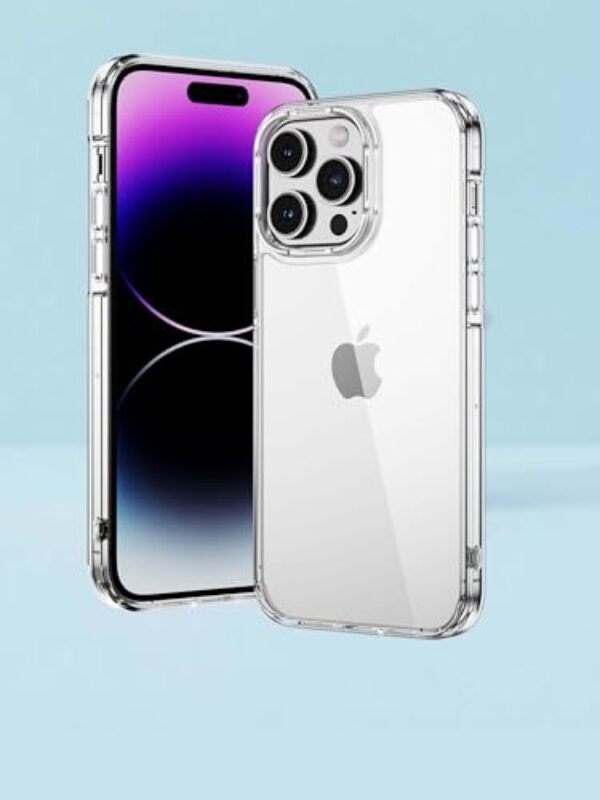 Capa transparente para iPhone 15 Pro Max, não amarelada, compatível com iPhone 15 Pro Max (6,7 polegadas)
