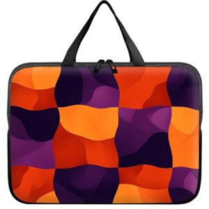 Capa universal para tablet laptop de 10 polegadas, bolsa de transporte fina colorida quadriculada para viagem, bolsa durável para notebooks/notebook/tablet infantil/iPad/leitores de eBook de 7 a 10