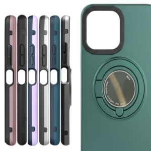 Capa Xiaomi Redmi 13 4G Capinha Proteção Anti-Choque Suporte Integrado Placa Magnética (Verde)