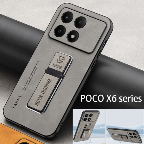 Capinha POCO X6 5G POCO X6 Pro 5G POCO M6 Pro 4G X5 Pro X4 Pro M4 Pro Capa Macia De Couro PU De Luxo