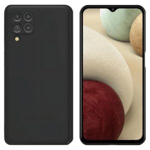 Capinha Premium Aveludada Compatível Samsung Galaxy A12 Capa Preta