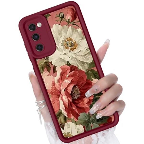CASBST Capa para Samsung Galaxy S20 FE 5G, design criativo de flores para meninas e mulheres, capa de silicone líquido, moldura mais grossa à prova de choque e resistente a arranhões para Samsung S20