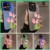 Caso Motivo De Flor De Tulipa-Holograma IMD SAMSUNG A20 A30 A20S A21S A22 4G A22 5G A23 4G/A23 5G A24 A25 A25 5G A26 5G