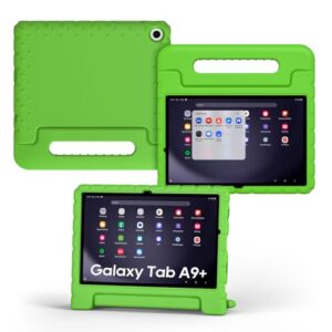 CCambro Capa infantil para Samsung Galaxy Tab A9+/A9 Plus 27.9 cm 2023 (modelo: SM-X210/X216/X218), adequada para crianças e à prova de choque, capa de espuma leve e durável com alça conveniente