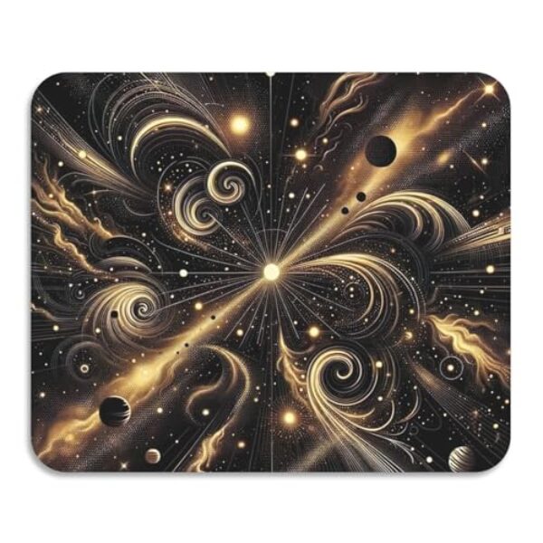 Celestial Tapete de secagem de pratos preto e dourado antiderrapante, tapete de secagem para balcão de cozinha, 39,9 cm x 30 cm