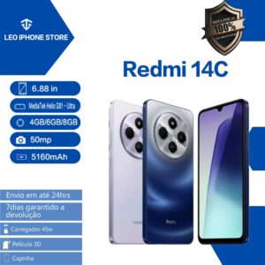 Celular Redmi Xiaomi 14C 8+256 - Dual Sim Global - LANÇAMENTO