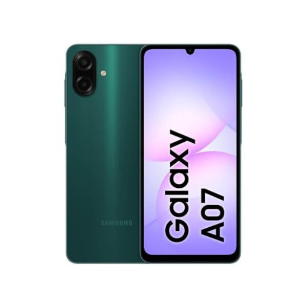 Celular Samsung Galaxy A07 128GB, 4GB, Câm. 50MP, Tela 6.7"- Verde