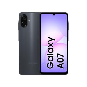 Celular Samsung Galaxy A07 256GB, 8GB, Câm. 50MP, Tela 6.7"- Preto