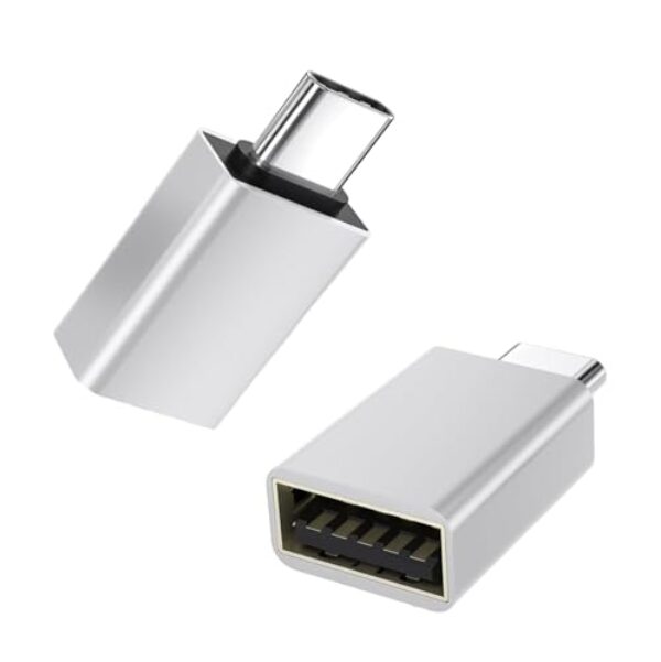[Certificação Apple MFi] Adaptador USB C para USB, USB C macho para USB 3.0 fêmea OTG conversor de cabo compatível com MacBook Pro Air, tablets, iPhone 17 Pro Max/17 Plus/16/15 Series