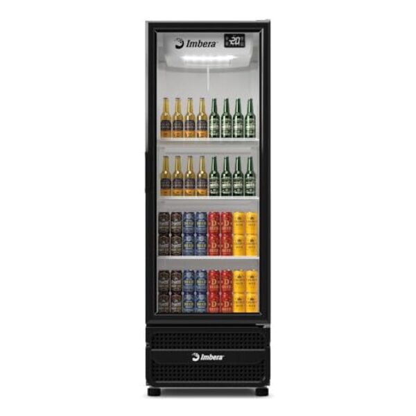 Cervejeira Imbera 485 Litros Inverter Porta de Vidro Preta e Branca CCV315 Bivolt