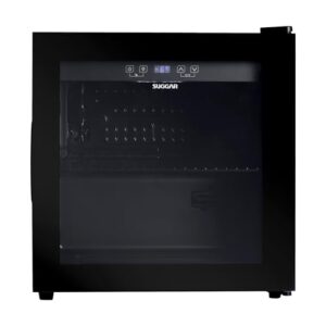 Cervejeira Suggar 48L 127V Preta com Porta de Vidro