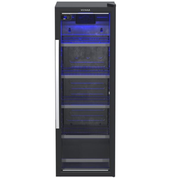 Cervejeira Venax Blue Light 200 Litros Abertura Para Direita Preto Fosco 110V 32164